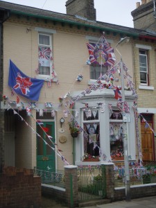 Some English people were quite excited about the Queen's jubilee and the London Olympics!