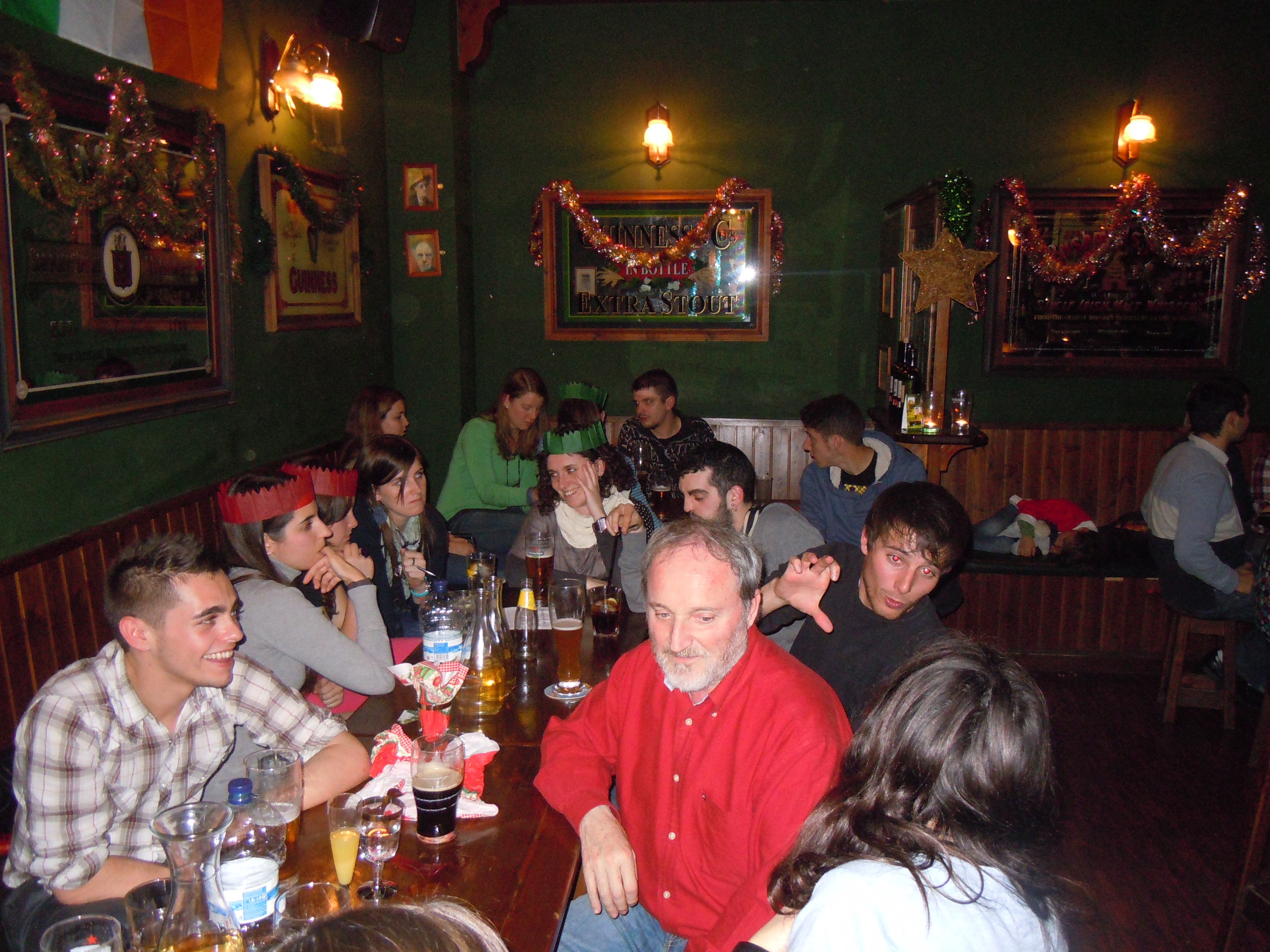 After dinner, we did a quiz.